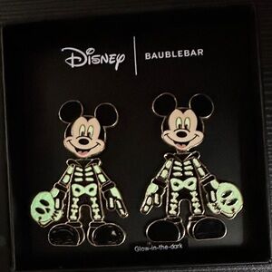 BaubleBar Disney Mickey Glow-in-the-Dark Earrings